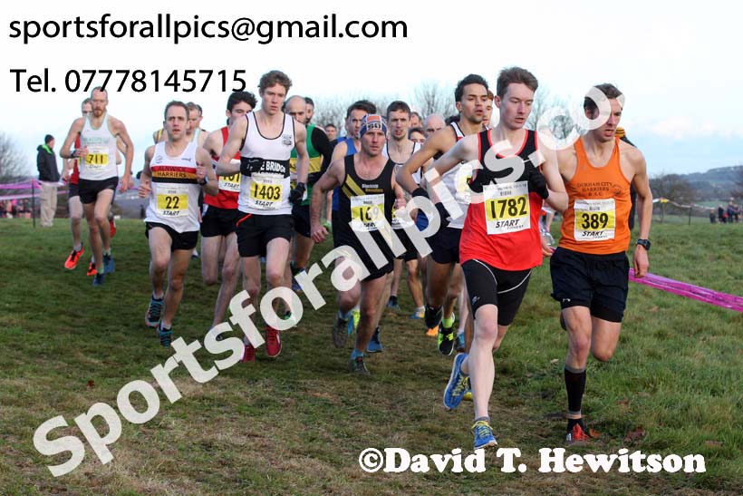 Senior mens 2017 Start Fitness North Eastern Harrier League, Aykley Heads, Durham. Photo:  David T. Hewitson/Sports for All Pics